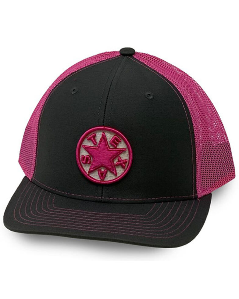 Oil Field Hats Men's Grey Texas Star Patch Mesh-Back Ball Cap , Grey, hi-res