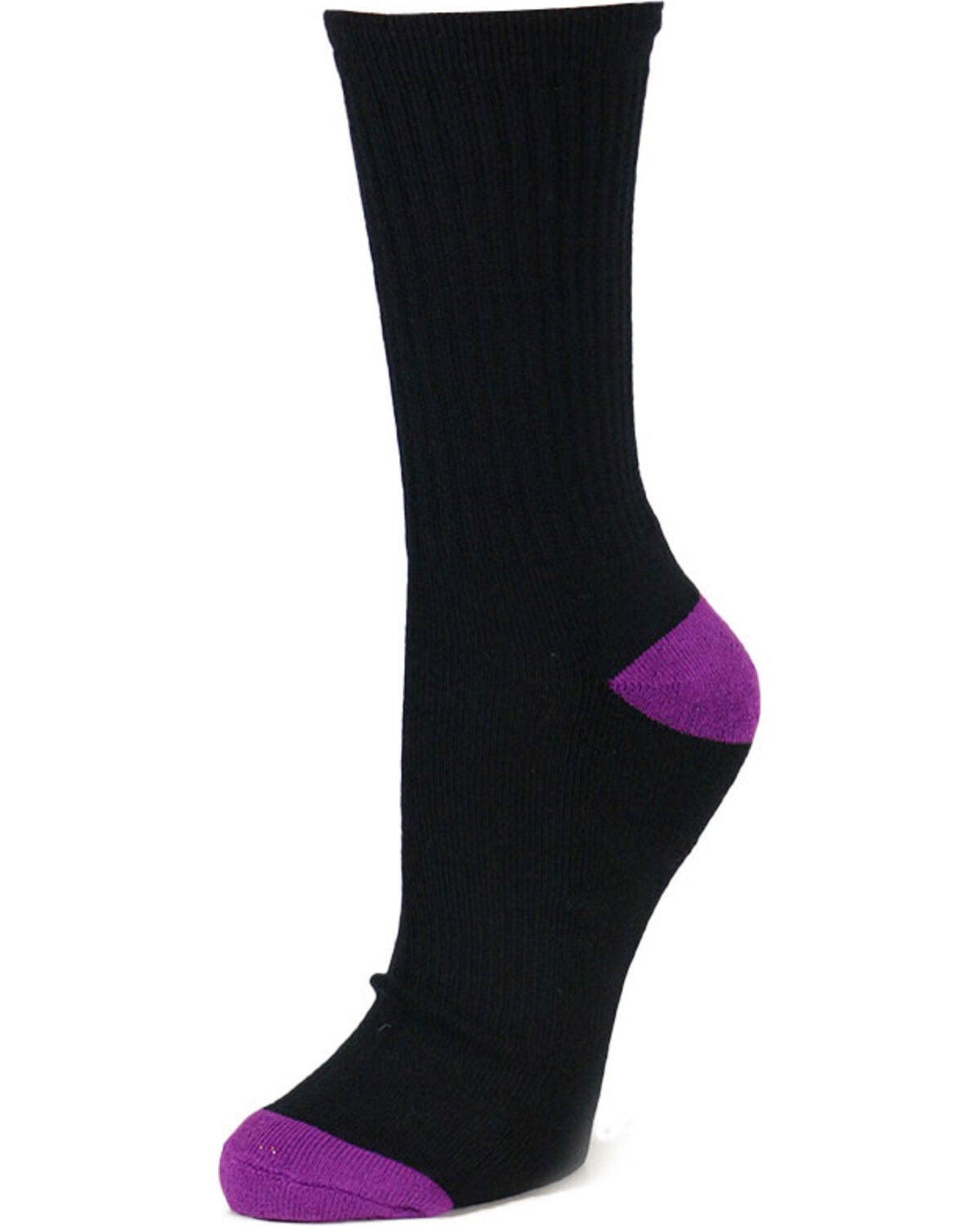 Shyanne Women's 3 Pack Crew Socks, Black, hi-res