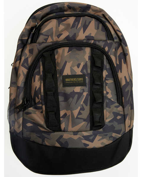 Brothers and Sons Men's Camo Print Backpack, Camouflage, hi-res