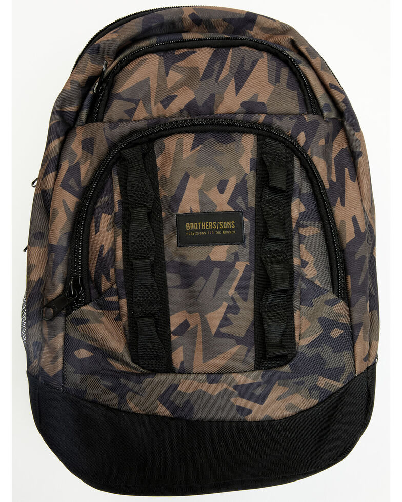 Brothers & Sons Men's Camo Print Backpack, Camouflage, hi-res