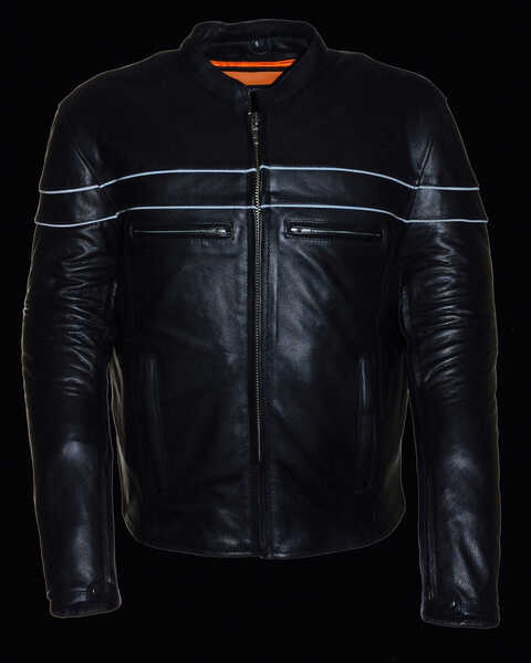 Image #4 - Milwaukee Leather Men's Sporty Scooter Crossover Jacket, Black, hi-res