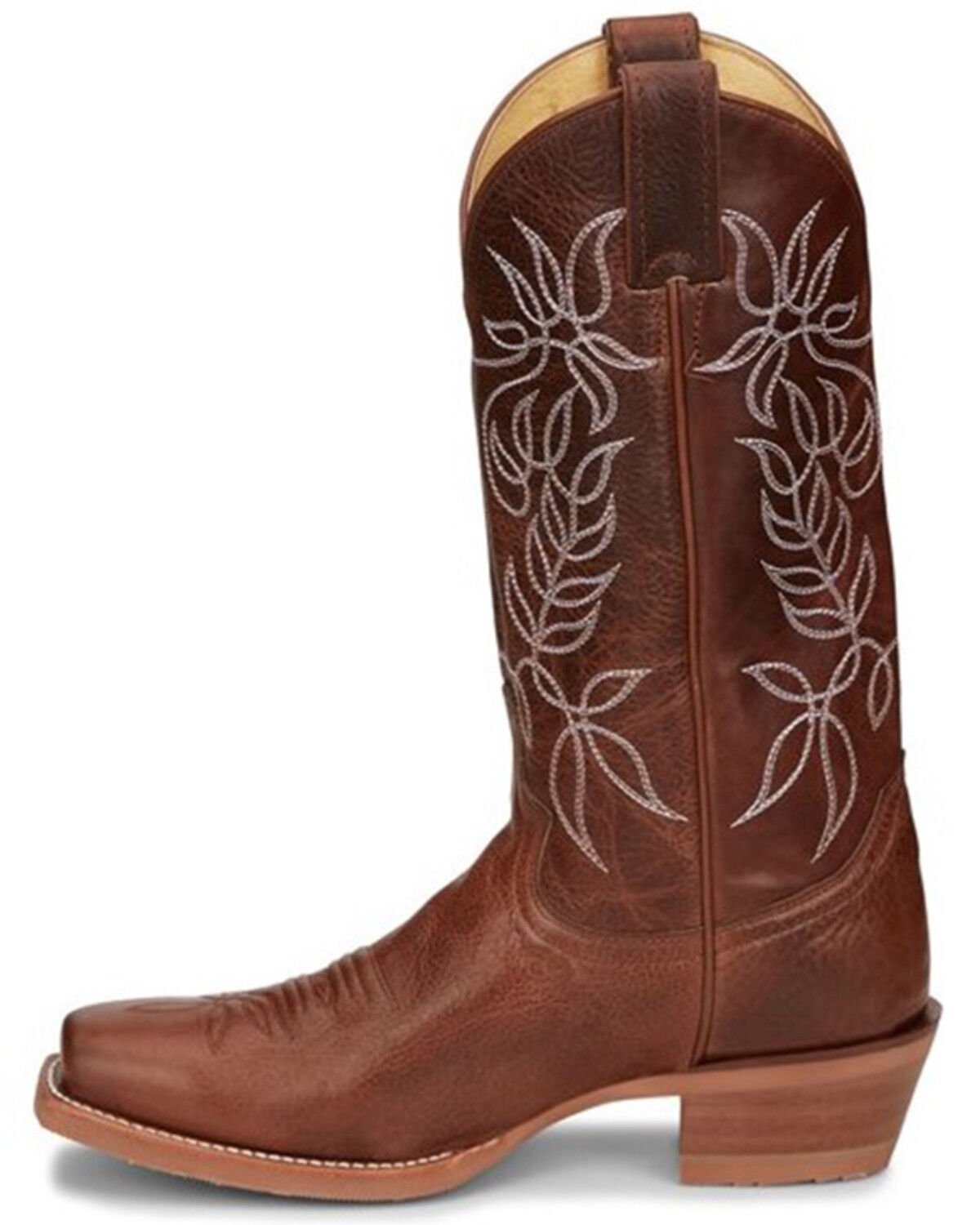 Image #3 - Justin Women's Vickory Performance Leather Western Boots - Square Toe, Tan, hi-res