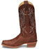 Justin Women's Vickory Performance Leather Western Boots - Square Toe , Tan, hi-res