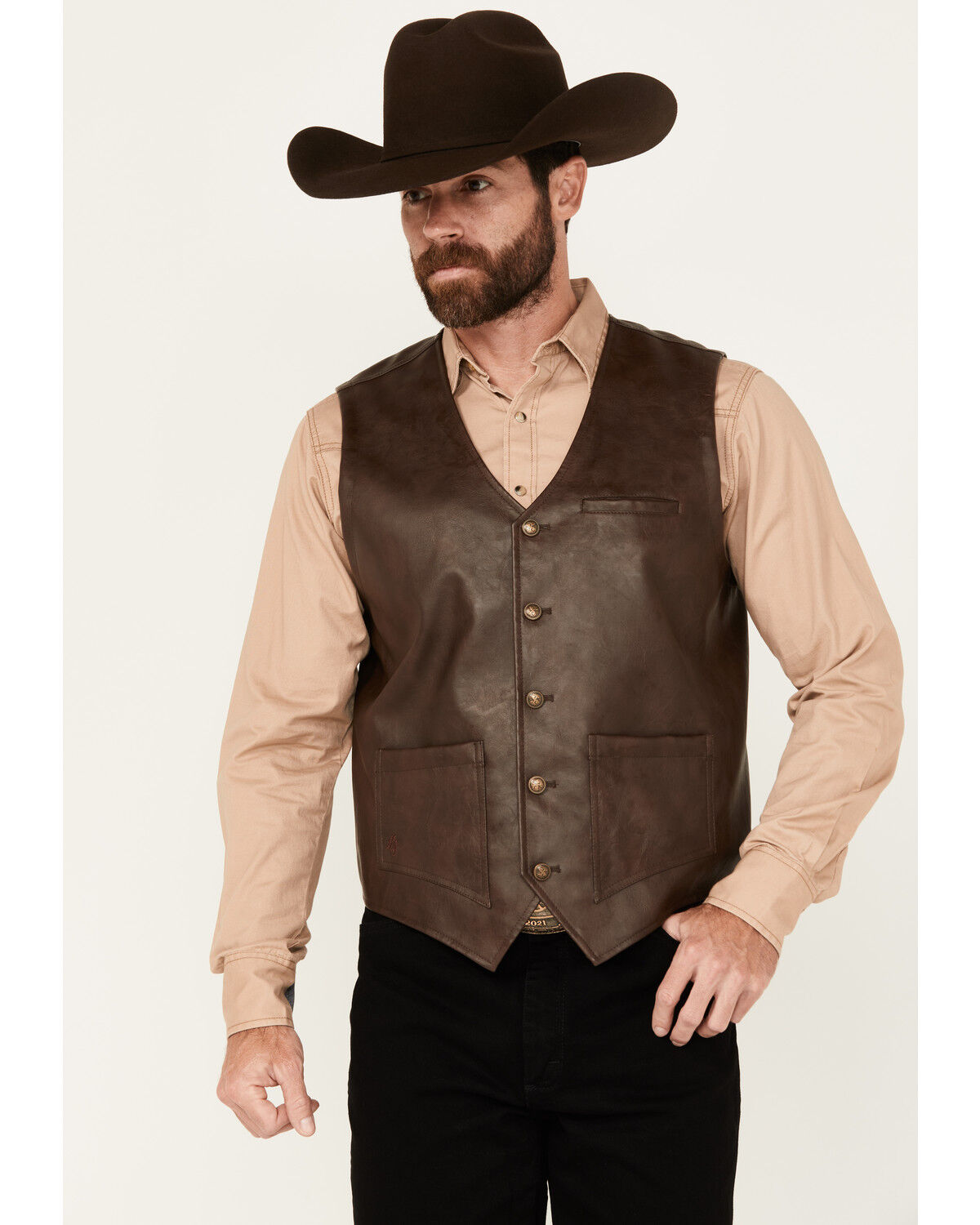 Image #1 - Moonshine Spirit Men's Redhawk 2.0 Vest, Brown, hi-res
