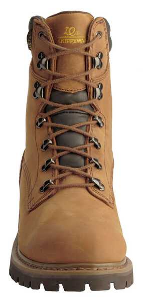 Image #10 - Chippewa Men's Heavy Duty Waterproof & Insulated Aged Bark 8" Work Boots - Round Toe, Bark, hi-res
