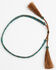 Image #3 - Cody James Men's Braided Horsehair & Tassel Hat Band, Chocolate/turquoise, hi-res