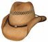 Image #1 - Bullhide Blaze Raffia Straw Cowboy Hat, Natural, hi-res
