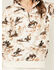 Image #3 - Wrangler Retro Women's Bronco Print 1/2 Zip Pullover, Cream, hi-res