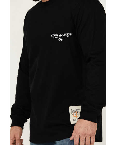 Image #3 - Cody James Men's FR Graphic Long Sleeve Graphic Work T-Shirt , Black, hi-res