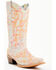 Image #2 - Corral Girls' Neon Blacklight Western Boots - Snip Toe , White, hi-res