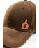 Image #2 - Cody James Men's Leather Tag Oilskin Ball Cap, Brown, hi-res