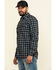 Image #3 - Moonshine Spirit Men's Train Track Check Plaid Print Long Sleeve Western Shirt, Black, hi-res