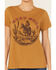 Image #3 - Ariat Women's Gold Cowboy Short Sleeve Graphic Tee, Gold, hi-res