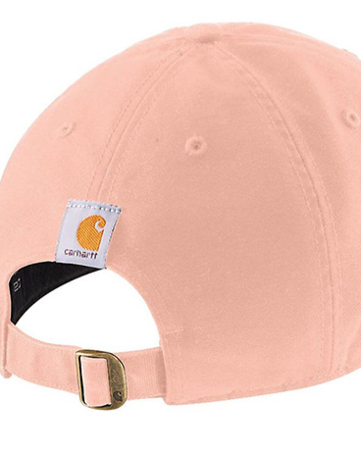 Image #2 - Carhartt Women's Script Logo Ball Cap, Peach, hi-res