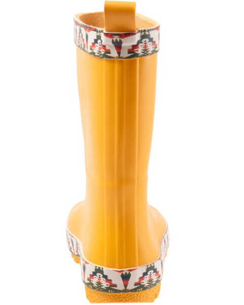 Image #5 - Pendleton Girls' Tucson Rain Boots - Round Toe, Yellow, hi-res