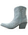 Image #2 - Ariat Women's Chandler Suede Western Booties - Snip Toe, Blue, hi-res