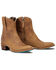 Image #1 - Lane Women's Plain Jane Western Booties - Round Toe, Brown, hi-res