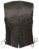 Image #2 - Milwaukee Leather Women's Thin Braid Snap Front Vest - 3X, Black, hi-res