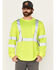 Image #1 - Hawx Men's Reflective Long Sleeve Work T-Shirt - Big, Yellow, hi-res
