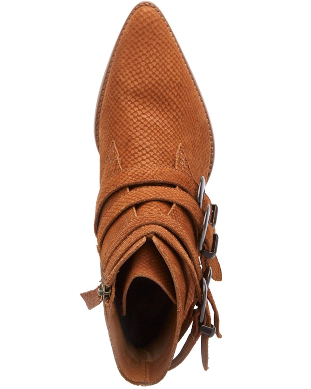 pointed toe tan booties