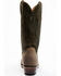 Image #5 - Lucchese Men's Distressed Shell Cowhide Western Boots - Snip Toe, Beige/khaki, hi-res