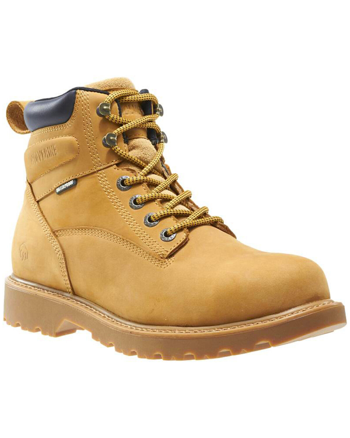 Image #1 - Wolverine Men's Floorhand Waterproof 6" Work Boots - Round Toe, Wheat, hi-res