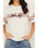 Image #3 - Blended Women's Howdy Horse Short Sleeve Tee, Cream, hi-res