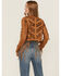 Image #4 - Vocal Women's Suede Tassel Jacket , Camel, hi-res