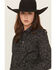 Image #2 - Ariat Women's Boot Stitch Kirby Long Sleeve Button-Down Stretch Western Shirt, Black, hi-res