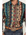 Wrangler Men's Checotah Southwestern Print Long Sleeve Pearl Snap Western Shirt, Multi, hi-res