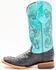 Ferrini Women's Black Caiman Print Western Boots - Square Toe, Black, hi-res