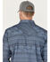 Image #4 - Cody James Men's FR Southwestern Print Lightweight Long Sleeve Snap Western Shirt, Indigo, hi-res