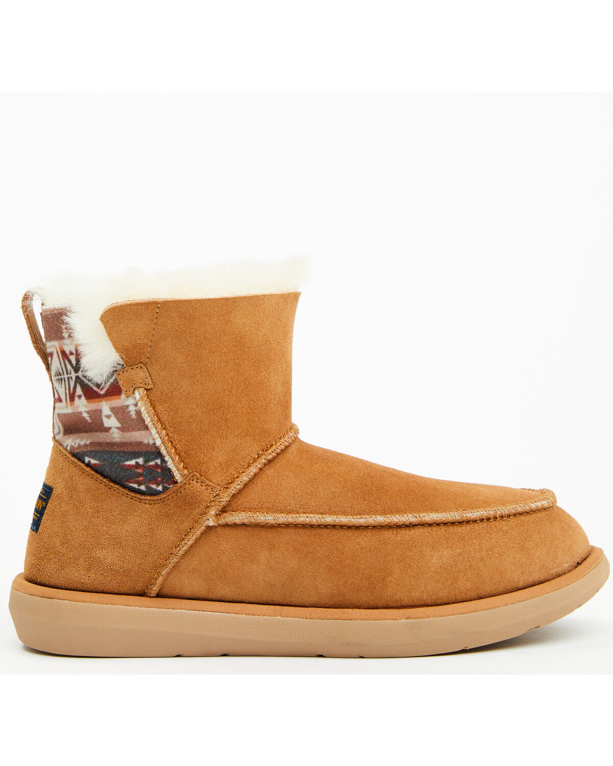 Image #2 - Pendleton Women's Shorty Pull-On Boots - Moc Toe, Chestnut, hi-res