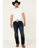 Rock 47 By Wrangler Men's Boogie Woogie Dark Stretch Slim Straight Jeans , Blue, hi-res