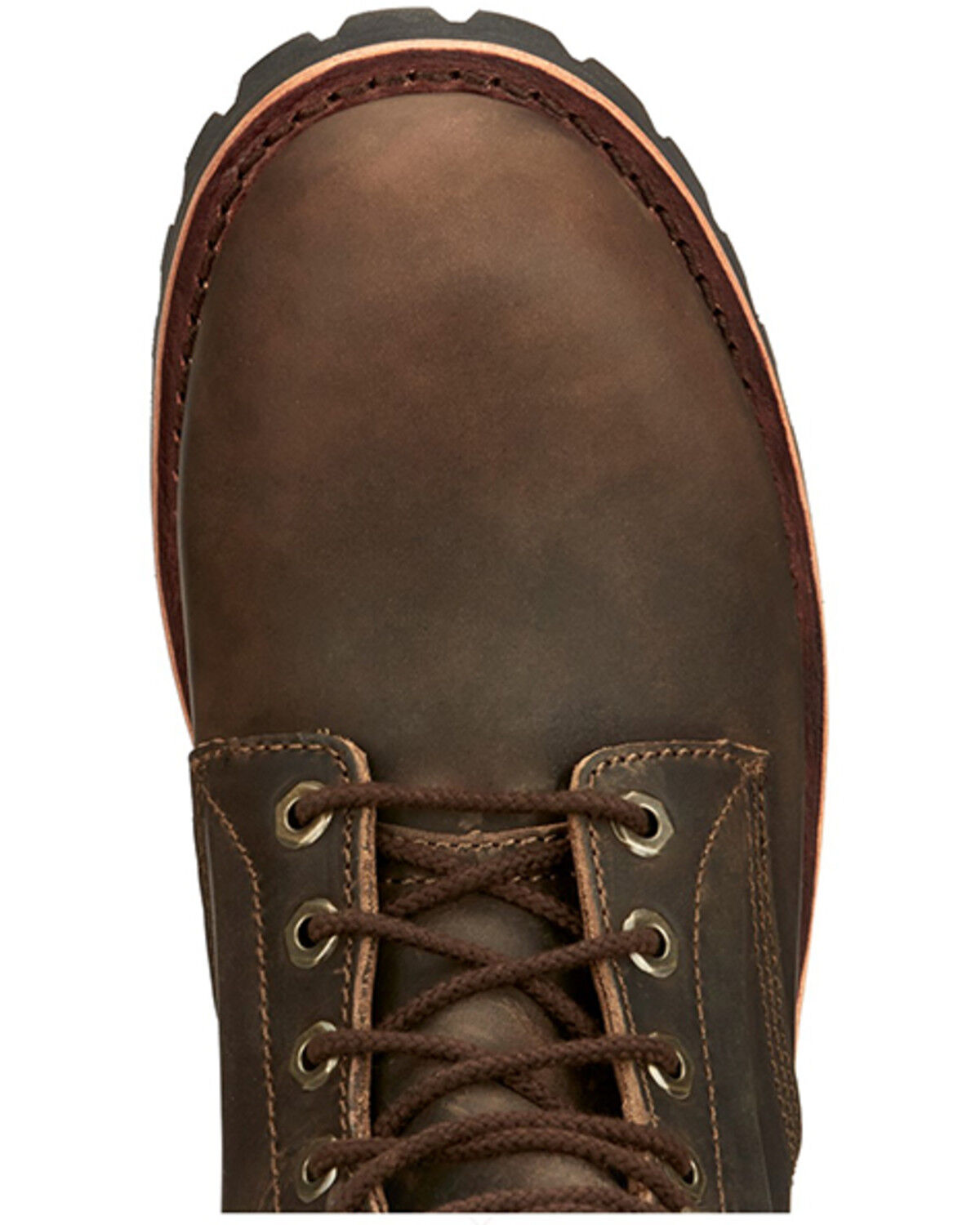 Image #6 - Chippewa Men's Wood Classic 2.0 8" Lace-Up Soft Work Boots - Round Toe, Bark, hi-res