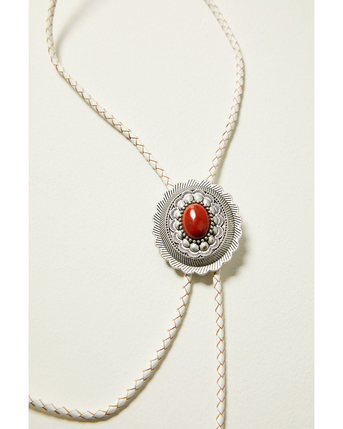 Image #2 - Shyanne Women's Agate Concho Bolo Tie, Silver, hi-res