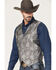 Image #3 - Cody James Men's Regal Paisley Print Vest, Silver, hi-res