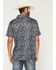 Image #4 - Panhandle Slim Men's Cactus Print Short Sleeve Button-Down Polo Shirt, Black, hi-res
