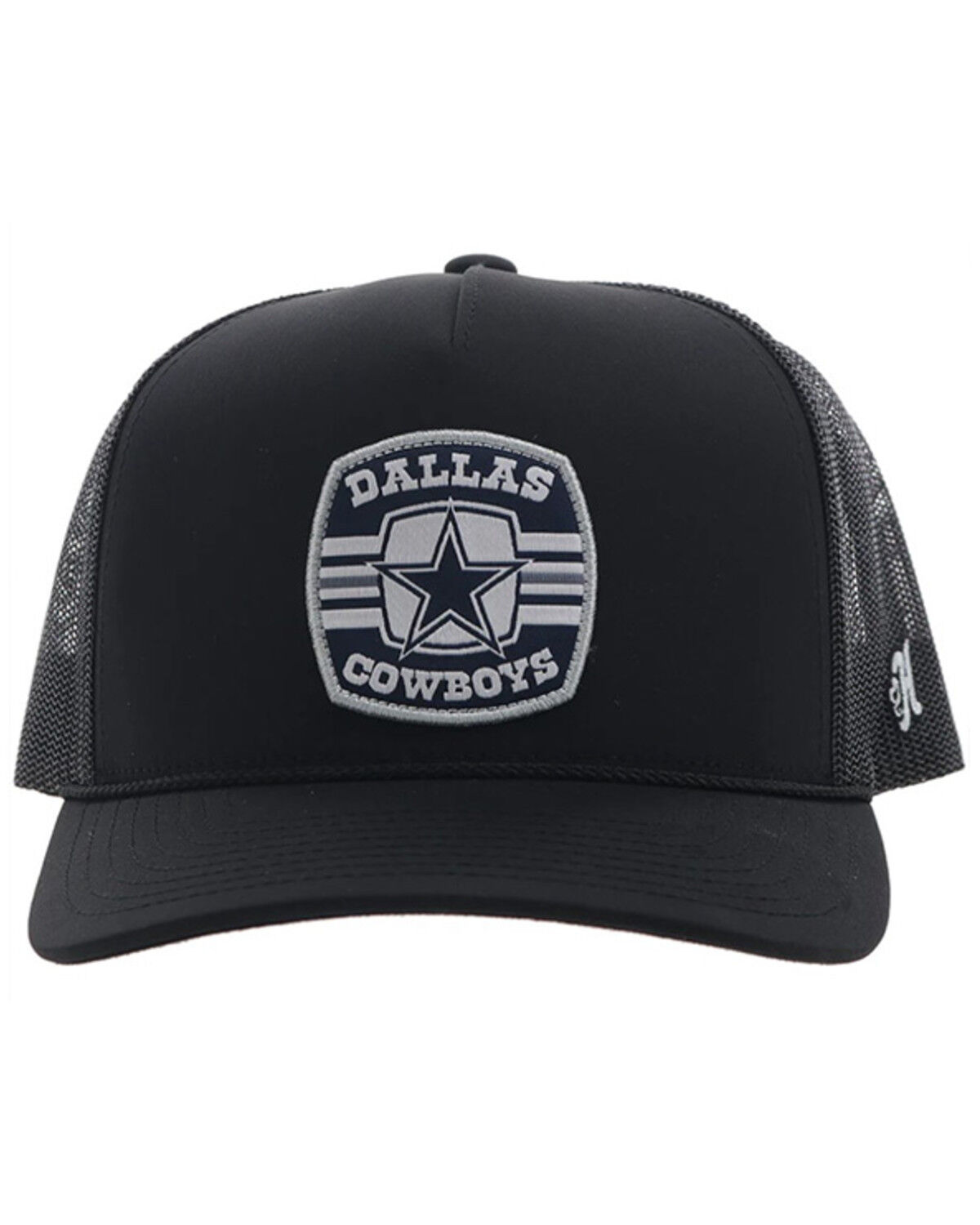 Image #3 - Hooey Men's Dallas Cowboys Logo Trucker Cap, Black, hi-res