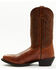 Laredo Men's Ostrich Print Western Boots - Medium Toe, Tan, hi-res