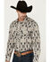 Image #2 - Rock & Roll Denim Men's Southwestern Long Sleeve Pearl Snap Stretch Western Shirt, Sand, hi-res