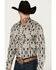 Image #2 - Rock & Roll Denim Men's Southwestern Long Sleeve Pearl Snap Stretch Western Shirt , Sand, hi-res