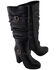 Image #10 - Milwaukee Leather Women's Slouch Platform Boots - Round Toe, Black, hi-res