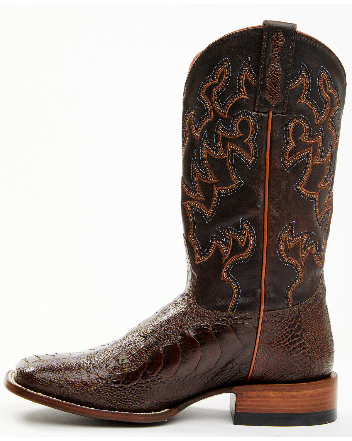 Image #3 - Cody James Men's Antique Cafe Ostrich Leg Exotic Western Boots - Broad Square Toe, Brown, hi-res