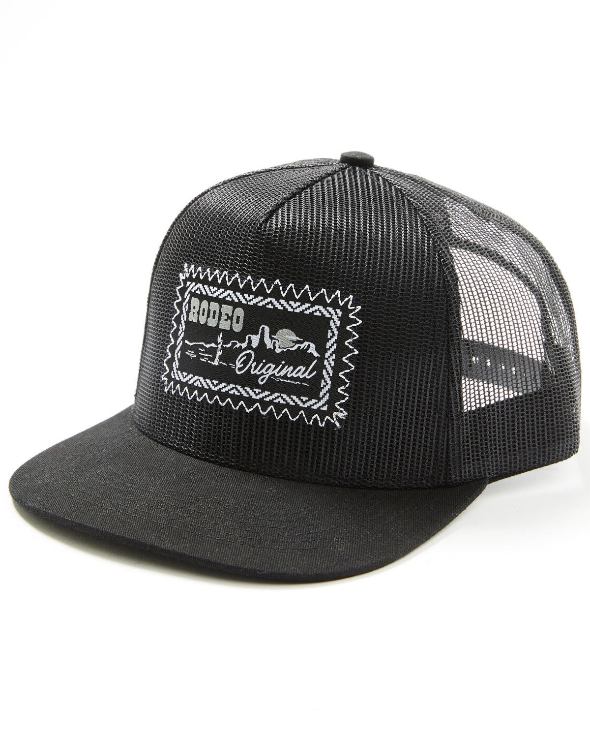 Image #1 - RANK 45&reg; Men's Rodeo Original Ball Cap, Black, hi-res