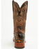 Image #5 - Tanner Mark Men's Hand Tooled Western Boots - Broad Square Toe, Brown, hi-res