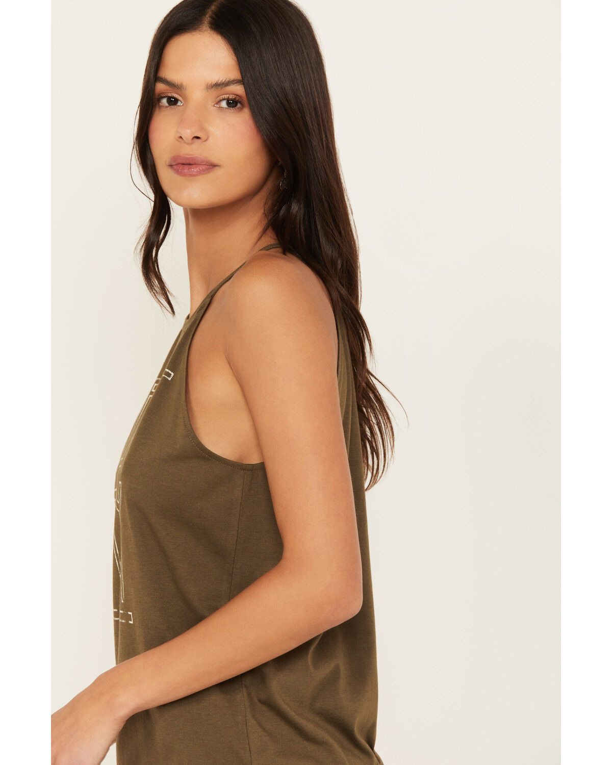 Image #2 - Cleo + Wolf Women's Take it Easy Racer Back Tank, Sage, hi-res