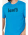 Image #3 - Levi's Men's Poster Logo Graphic Short Sleeve T-Shirt, Bright Blue, hi-res