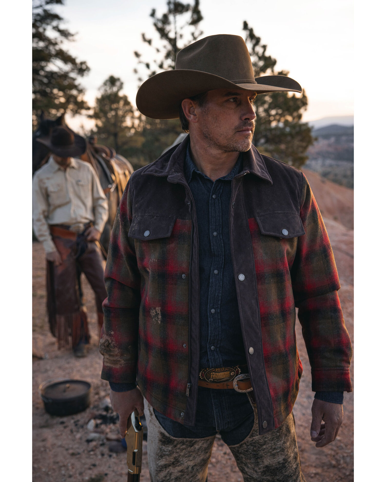 Mens buffalo check jacket on sale