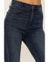 Image #2 - Just Black Denim Women's Dark Wash Classic Raw Hem Bell Bottom Jeans , , hi-res